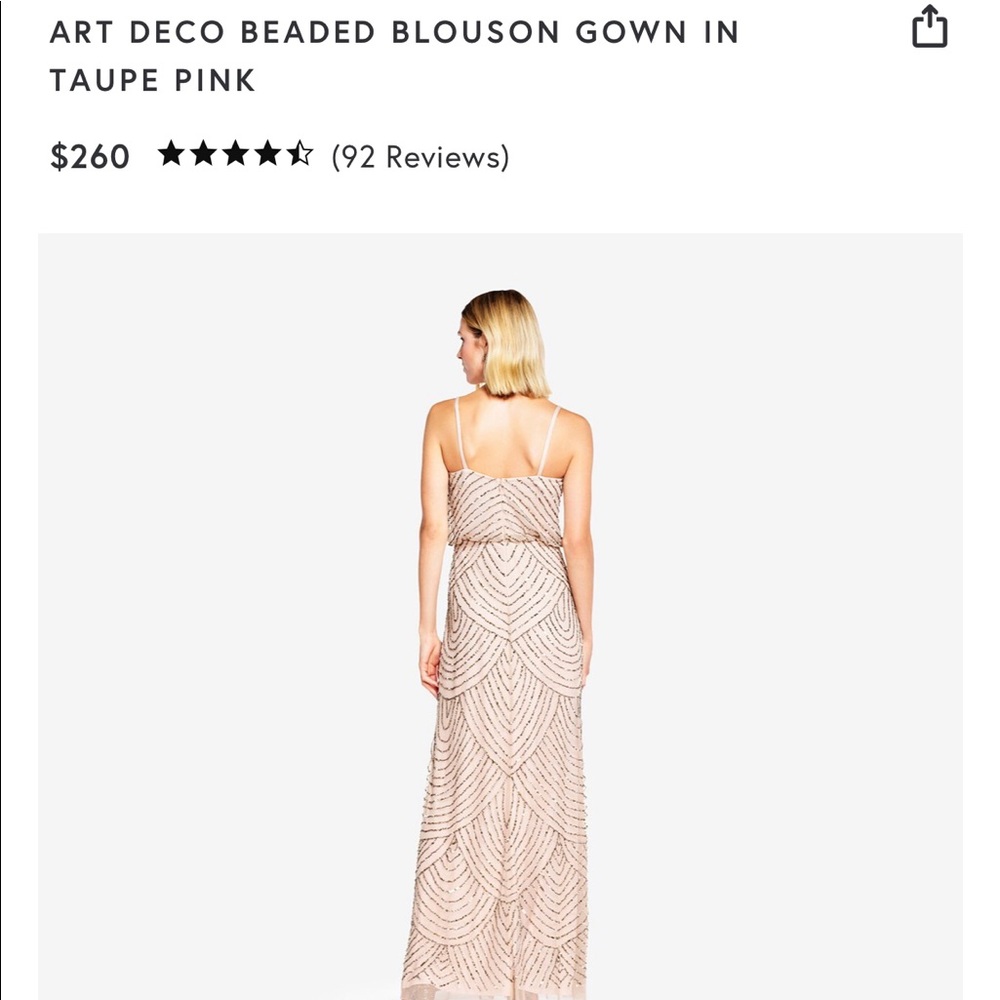 Adrianna Papell Art Deco Bridesmaid Dress